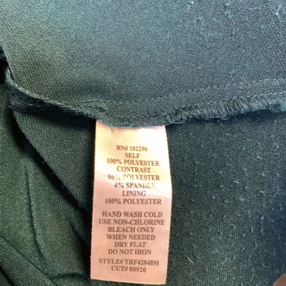 *Connected Apparel Green Sleeveless Dress Size 10 - Picture 5 of 5